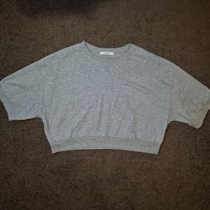 Gray Short Sleeve Women's Top